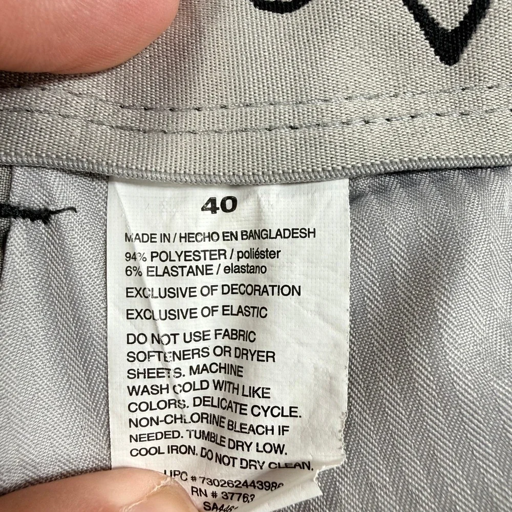 Callaway Mens Golf Shorts Gray Micro Diamond Stretch Performance Size 40
